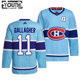 Montreal Canadiens tröja Brendan Gallagher 11 Adidas 2022-23 Blå Reverse Retro 2.0 Authentic - NHL Tröjor Barn